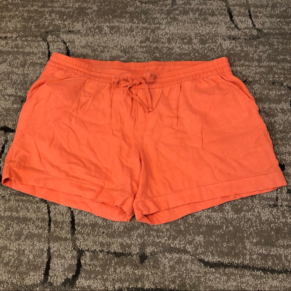 Old Navy Coral linen shorts